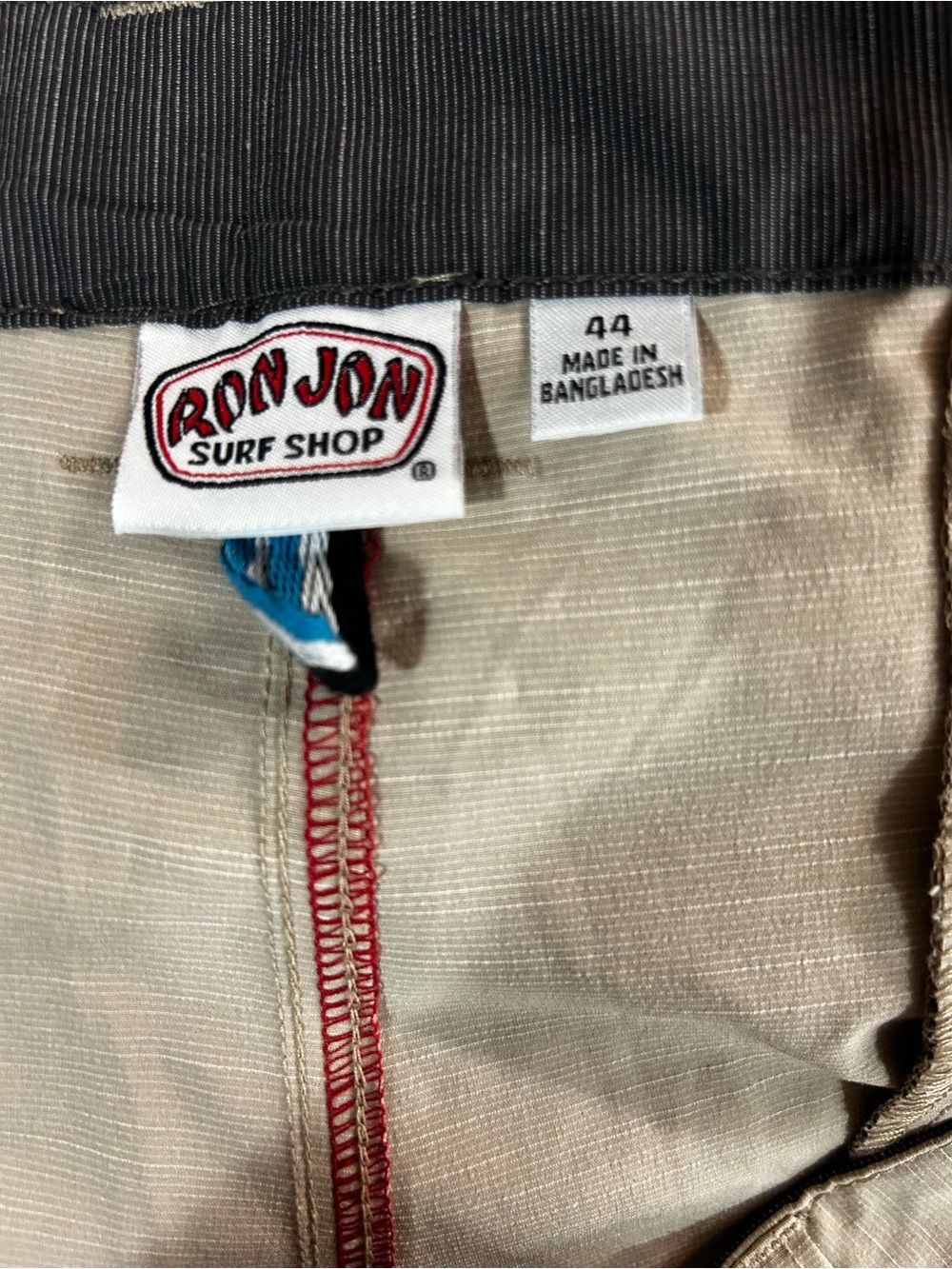 Ron Jon Men's Tan Flat-Front Shorts - Picture 5 of 5